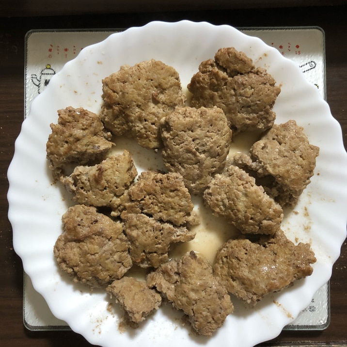 幼児食　レンコン入りハンバーグ